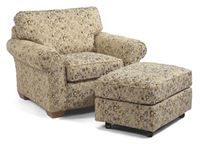 Vail Fabric Chair & Ottoman 7305-10-08 from Flexsteel furniture