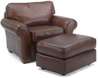 Picture of Vail Leather Chair and Ottoman 3305-10-08