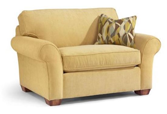 Vail Fabric Chair & a Half 7305-101 from Flexsteel furniture