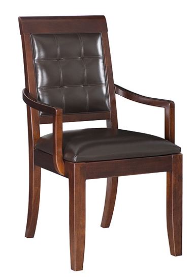 Picture of Upholstered Leather Arm Chair-KD