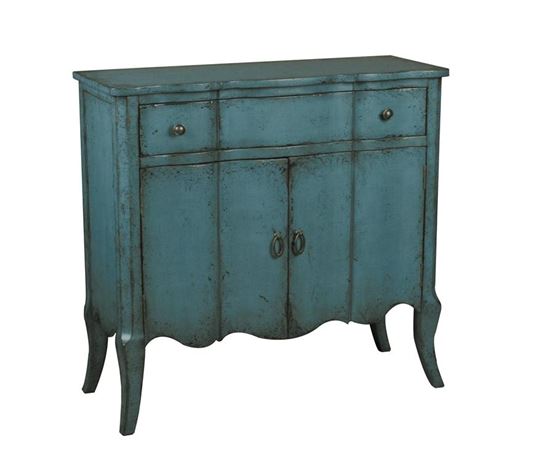 Picture of Pulaski - Distressed Turquoise Chest