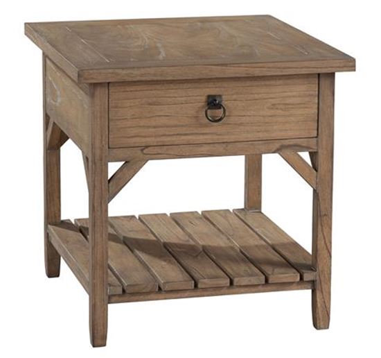 Picture of Sutton's Bay Primitive One Drawer Lamp Table