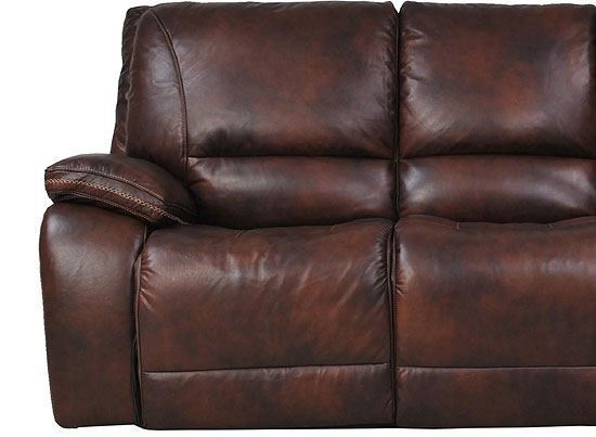 Picture of Vail Burnt Sienna Leather Loveseat