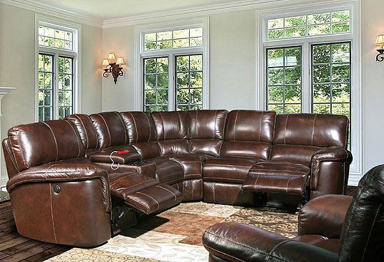 Picture of Hitchcock Cigar Leather Sectional