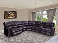 Picture of Salinger Twilight Leather Sectional