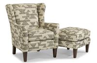 Ace Fabric Chair & Ottoman 0130-10 by Flexsteel