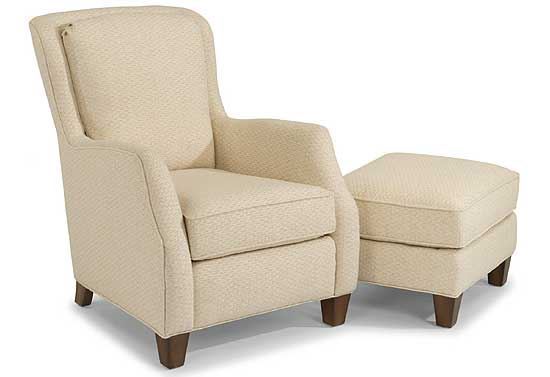 Allison Fabric Chair & Ottoman 0124-10 from Flexsteel