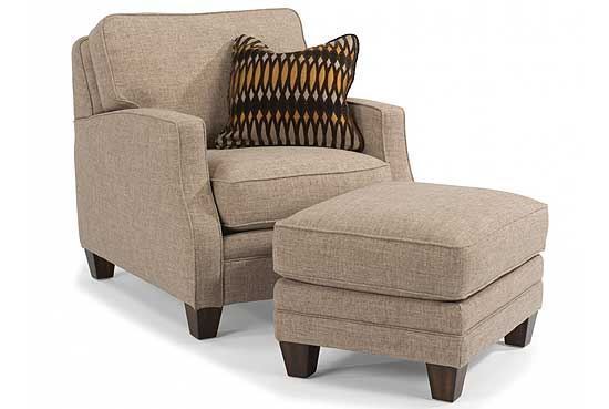 Lennox Fabric Chair & Ottoman 7564-10 by Flexsteel