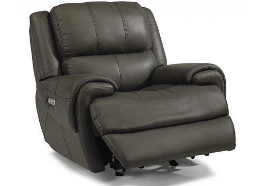 Nance Gliding Leather Recliner with Power Headrest 1179-54PH by Flexsteel