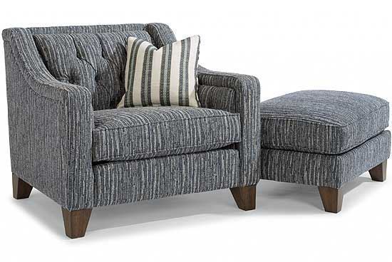 Sullivan Fabric Chair 7103-10 and Ottoman