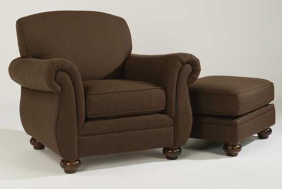 Winston Fabric Chair with Ottoman 5997-10 by Flexsteel