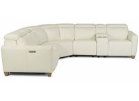 Astra Power Reclining Leather Sectional with Power Headrest 1309-SECT from Flexsteel furniture