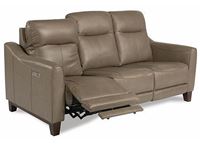 Forte Power Reclining leather Sofa with Power Headrests 1197-62PH from Flexsteel furniture