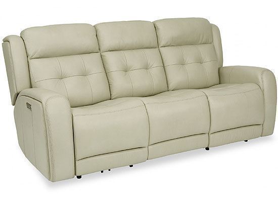 Grant Reclining Leather Sofa with Power Headrest (1480-62PH) by Flexsteel furniture