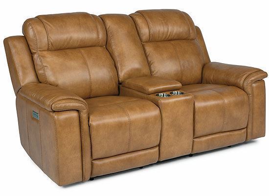 Picture of Kingsley Power Reclining Loveseat with Console and Power Headrests and Lumbar 1128-64PH