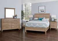 Passageways Bedroom Collection with Mansion Bed with Low Profile Footboard in a Deep Sand finish