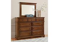 Heritage Landscape Mirror with Dresser with an Amish Cherry finish from Artisan & Post