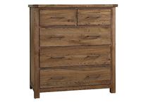 Dovetail Standing Dresser - 004 with a Natural Finish from Vaughan-Bassett furniture