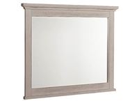 Bungalow Home Landscape Mirror with a Dover Grey finish from Vaughan-Bassett furniture