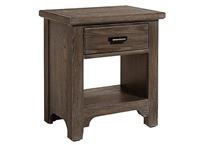 Bungalow Home 1 Drawer Night Stand with a Folkstone finish from Vaughan-Bassett furniture