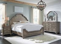 Glendale Estates Bedroom in a medium brown finish by Pulaski furniture