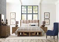 Skyline Bedroom Collection with Upholstered Meadowood Bed from American Drew