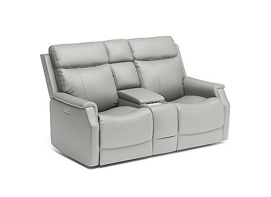Easton Power Reclining Loveseat with Console and Power Headrests and Lumbar - 1520-64PH Flexsteel Furniture