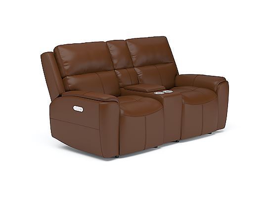 Ellis Power Reclining Loveseat with Console and Power Headrests - 1844-64PH by Flexsteel Furniture