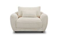 PARKER HOUSE UTOPIA - MEGA IVORY CHAIR AND A HALF - WITH LUMBAR PILLOW - SUTP#912-MGIV