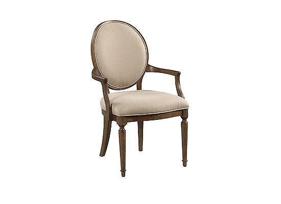KINCAID CECIL OVAL BACK UPH ARM CHAIR ANSLEY COLLECTION ITEM # 024-637