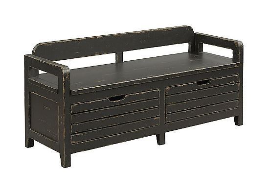 KINCAID ENGOLD BED END BENCH - ANVIL FINISH MILL HOUSE COLLECTION ITEM # 860-480A