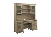 KINCAID FARMSTEAD EXECUTIVE CREDENZA/HUTCH - COMPLETE PLANK ROAD COLLECTION ITEM # 706-942SP