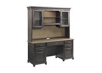 KINCAID FARMSTEAD EXECUTIVE CREDENZA/HUTCH - COMPLETE PLANK ROAD COLLECTION ITEM # 706-942CP