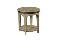 KINCAID ARTISANS ROUND END TABLE PLANK ROAD COLLECTION ITEM # 706-920S