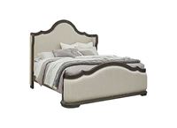 Pulaski Furniture Bedroom Cooper Falls Shelter-Back, Wood-trimmed (King)Upholstered Bed P342-BR-K3