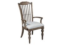 Pulaski Furniture Casual Dining Garrison Cove Wood Spindle-Back Upholstered Seat Arm Chair 2/ctn - P330261