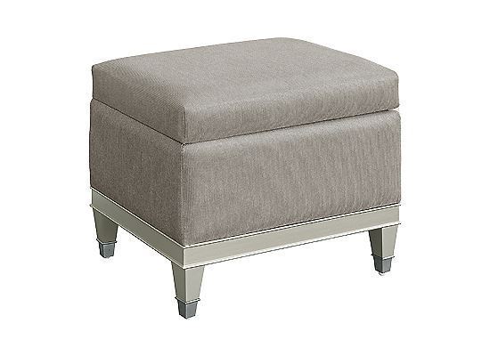 Pulaski Furniture Bedroom Zoey Vanity Upholstered Storage Bench - P344136