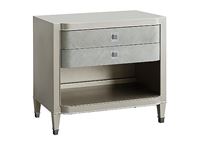 Pulaski Furniture Bedroom Zoey 2 Drawer Nightstand with Open Shelf and Wireless Charger - P344141