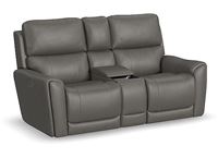 Flexsteel - Carter Power Reclining Loveseat with Console and Power Headrests and Lumbar - 1587-64PHFlexsteel - Carter Power Reclining Loveseat with Console and Power Headrests and Lumbar - 1587-64PH